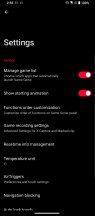 Game Genie settings - Asus ROG Phone 7 Ultimate review