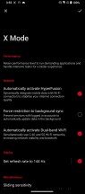 X Mode+ and AeroActive Cooler 7 settings - Asus ROG Phone 7 Ultimate review