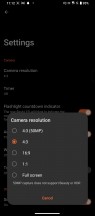 Camera app settings - Asus ROG Phone 7 Ultimate review