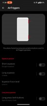 AirTrigger settings - Asus ROG Phone 8 Pro review