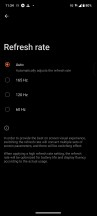 Refresh rate settings - Asus ROG Phone 8 Pro review