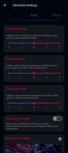 Touch settings - Asus ROG Phone 8 Pro review