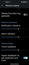 Vibration settings - Asus Zenfone 9 long-term review