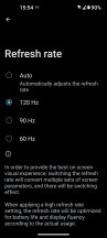 Refresh rate setting - Asus Zenfone 9 long-term review