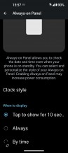 Always-on Panel settings - Asus Zenfone 9 long-term review