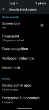 Biometrics settings - Asus Zenfone 9 long-term review