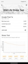 3DMark Wild Life stress test - Google Pixel 7a review