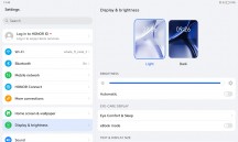 Settings - Honor Pad X9 review