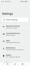 Settings menu - HTC U23 Pro review