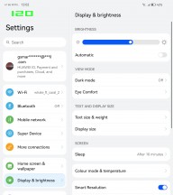 Main display in High mode - Huawei Mate X3 review