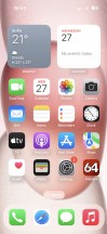 Homescreen - Apple iPhone 15 review