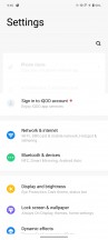 Settings menu - iQOO 12 review
