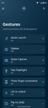 Gestures - Motorola Edge 40 Neo review