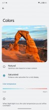 Color mode settings - Motorola ThinkPhone review