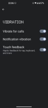 Vibration settings - Nothing Phone (1) long-term review