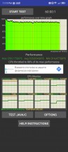 CPU throttle test with cooling fan: 60 min - nubia Red Magic 8s Pro review