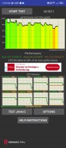 CPU stress test with fan: 60 min - nubia Red Magic 9 Pro review