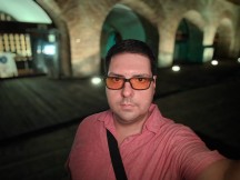 Selfie samples, day and night, Portrait mode off/on - f/4.5, ISO 4000, 1/10s - OnePlus 11 long-term review