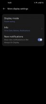 Always-On Display settings - OnePlus 11 long-term review