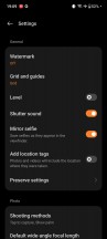 Camera settings - Oneplus Open review