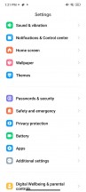 Home screen, recent apps, settings menu, app drawer - Xiaomi Poco C65 review