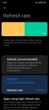 Refresh rate settings - Poco F5/Redmi Note 12 Turbo long-term review