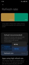 Refresh rate settings - Poco F5/Redmi Note 12 Turbo long-term review