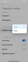 Fingerprint settings - Poco X5 Pro review