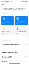 Passwords and security - Poco X5 review