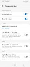 Camera Settings - Samsung Galaxy A05s Review