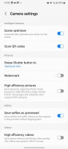 Camera settings - Samsung Galaxy A24 4G review