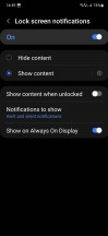 Lock Screen Notifications Settings - Samsung Galaxy A54 Long Term Review