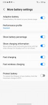 Battery charging limiter and options - Samsung Galaxy S23+ review