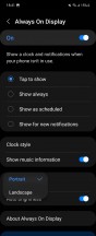 Flip4: Always On Display settings - Samsung Galaxy Z Flip4 vs. Oppo Find N2 Flip long-term review