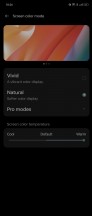 N2 Flip: Screen color mode settings - Samsung Galaxy Z Flip4 vs. Oppo Find N2 Flip long-term review