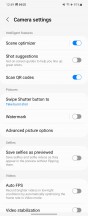 Camera UI: Main screen - Samsung Galaxy Z Flip5 review