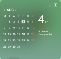 Calendar - Samsung Galaxy Z Flip5 review