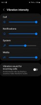Vibration settings - Samsung Galaxy Z Fold4 long-term review