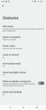 تنظیمات ژست - بررسی Sony Xperia 1 V