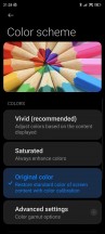 تنظیمات طرح رنگ - بررسی بلند مدت Xiaomi 12T Pro