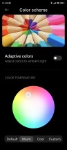 تنظیمات طرح رنگ - بررسی بلند مدت Xiaomi 12T Pro