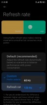 تنظیمات نرخ تازه سازی - بررسی بلند مدت Xiaomi 12T Pro