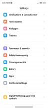 Home screen, recent apps, settings menu, app drawer - Xiaomi 13 Lite review