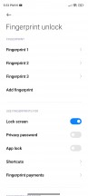 Fingerprint reader and quick shortcuts - Xiaomi 13 Lite review