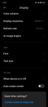 Display settings - Xiaomi 13 Pro long-term review