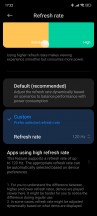Refresh rate settings - Xiaomi 13 Pro long-term review