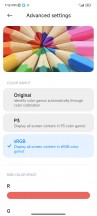 Display settings - Xiaomi 13 Ultra review