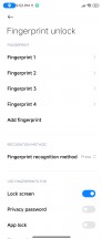 Fingerprint settings - Xiaomi Mix Fold 3 review