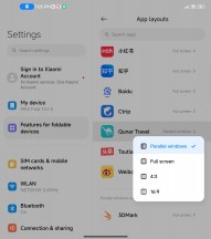 App layouts - Xiaomi Mix Fold 3 review