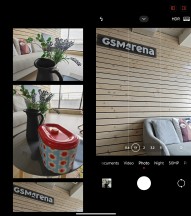 Camera UI, tablet mode, vertical orientation - Xiaomi Mix Fold 3 review